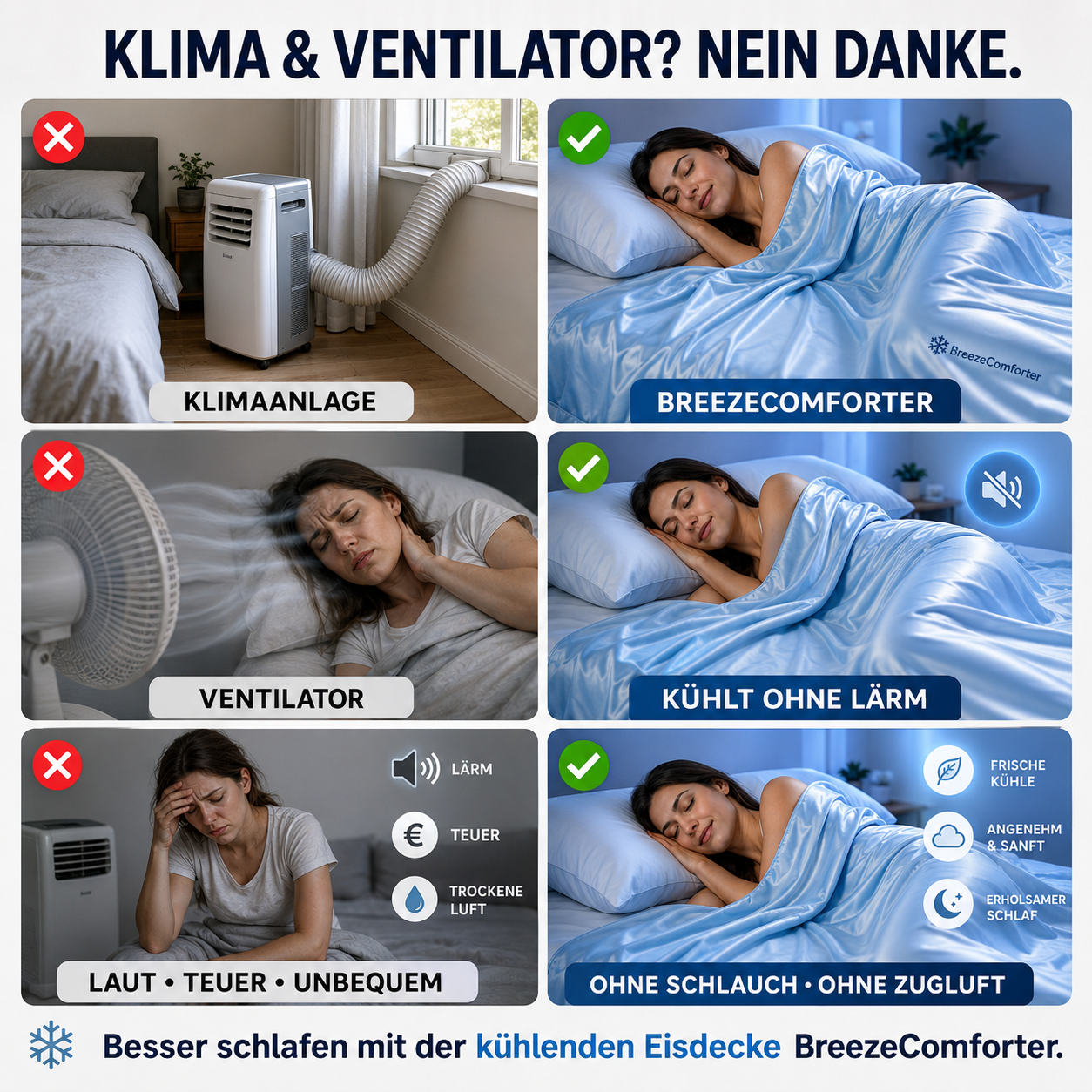 BreezeComforter™ kühlende Eis Decke