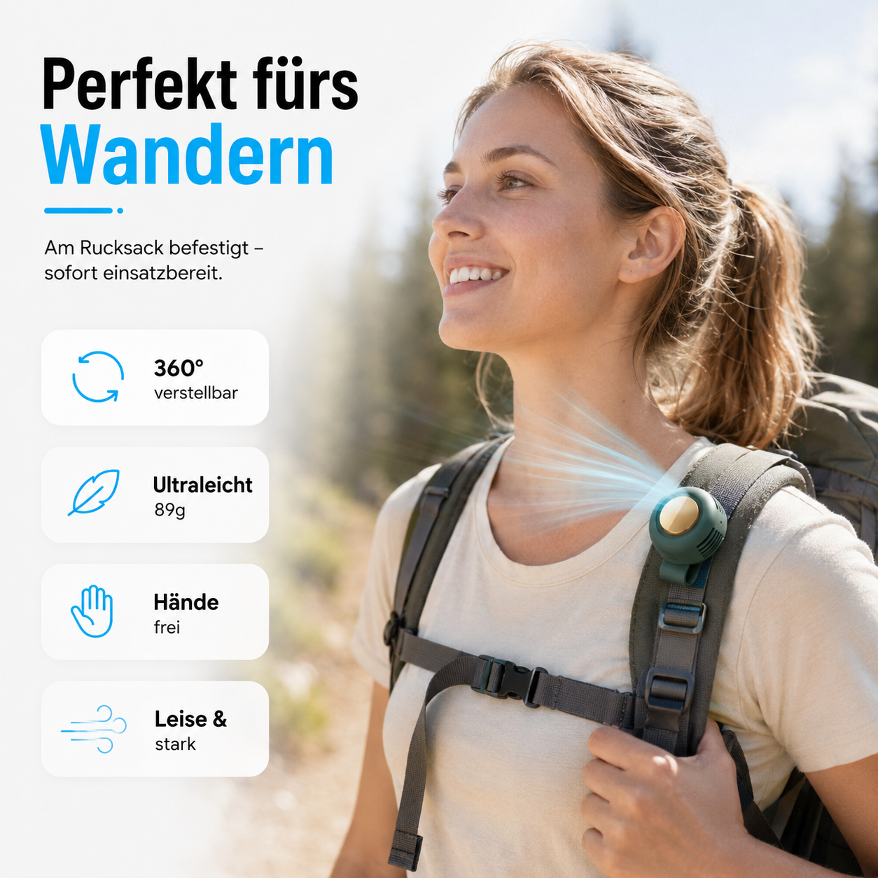BREEZ™ ClipCool 360° Clip-Ventilator - NEU!