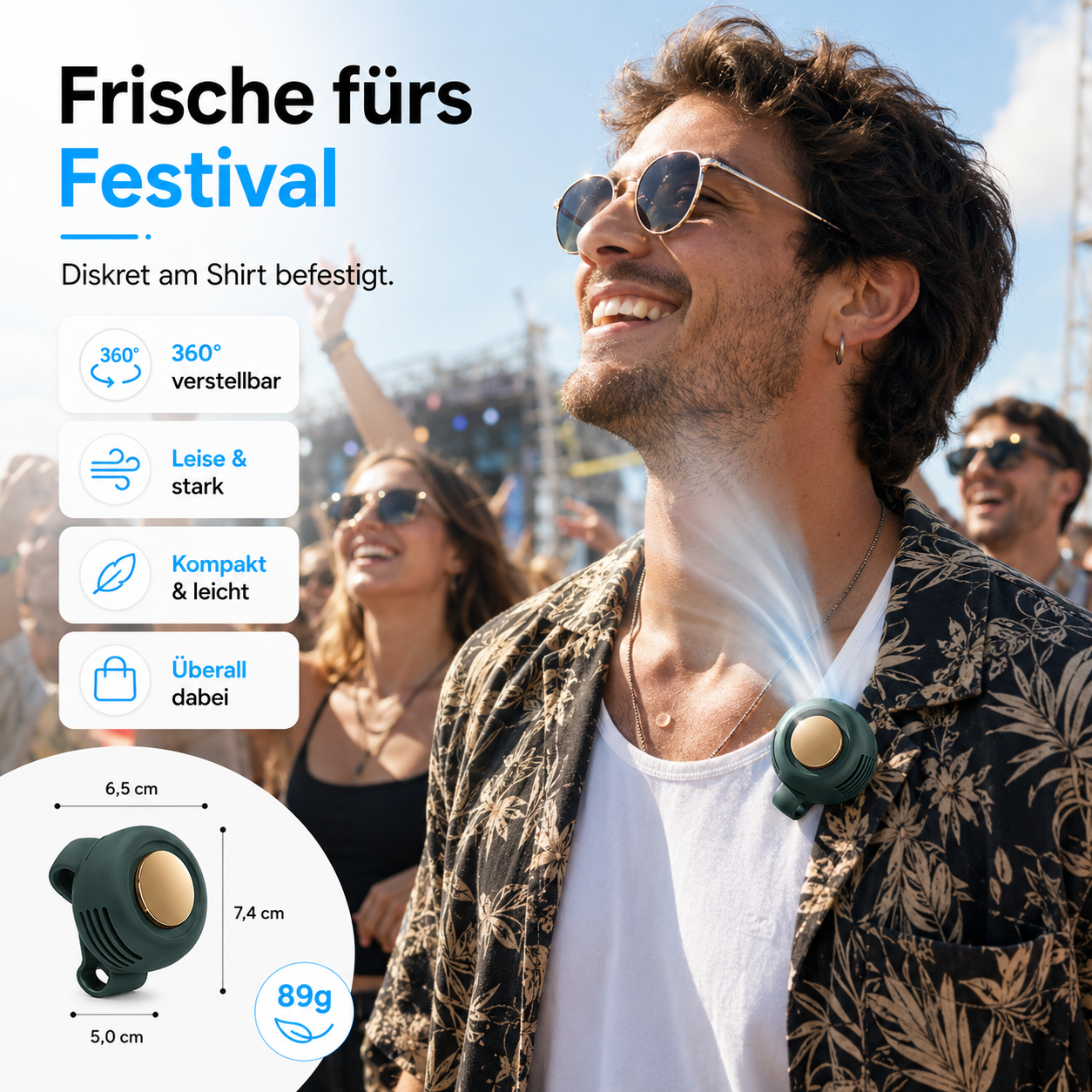 BREEZ™ ClipCool 360° Clip-Ventilator - NEU!