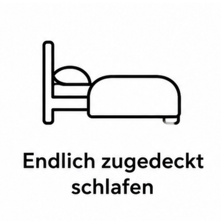 <h4><strong>ENDLICH ZUGEDECKT SCHLAFEN, OHNE ZU SCHWITZEN</strong></h4>