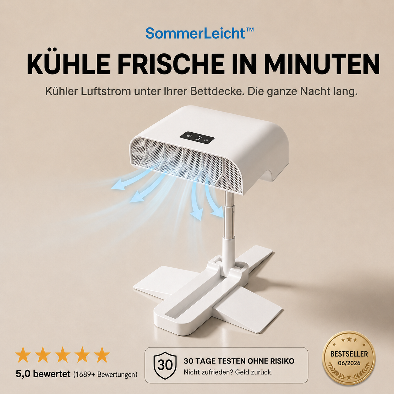 SommerLeicht™ Bettdecken Ventilator - NEU!